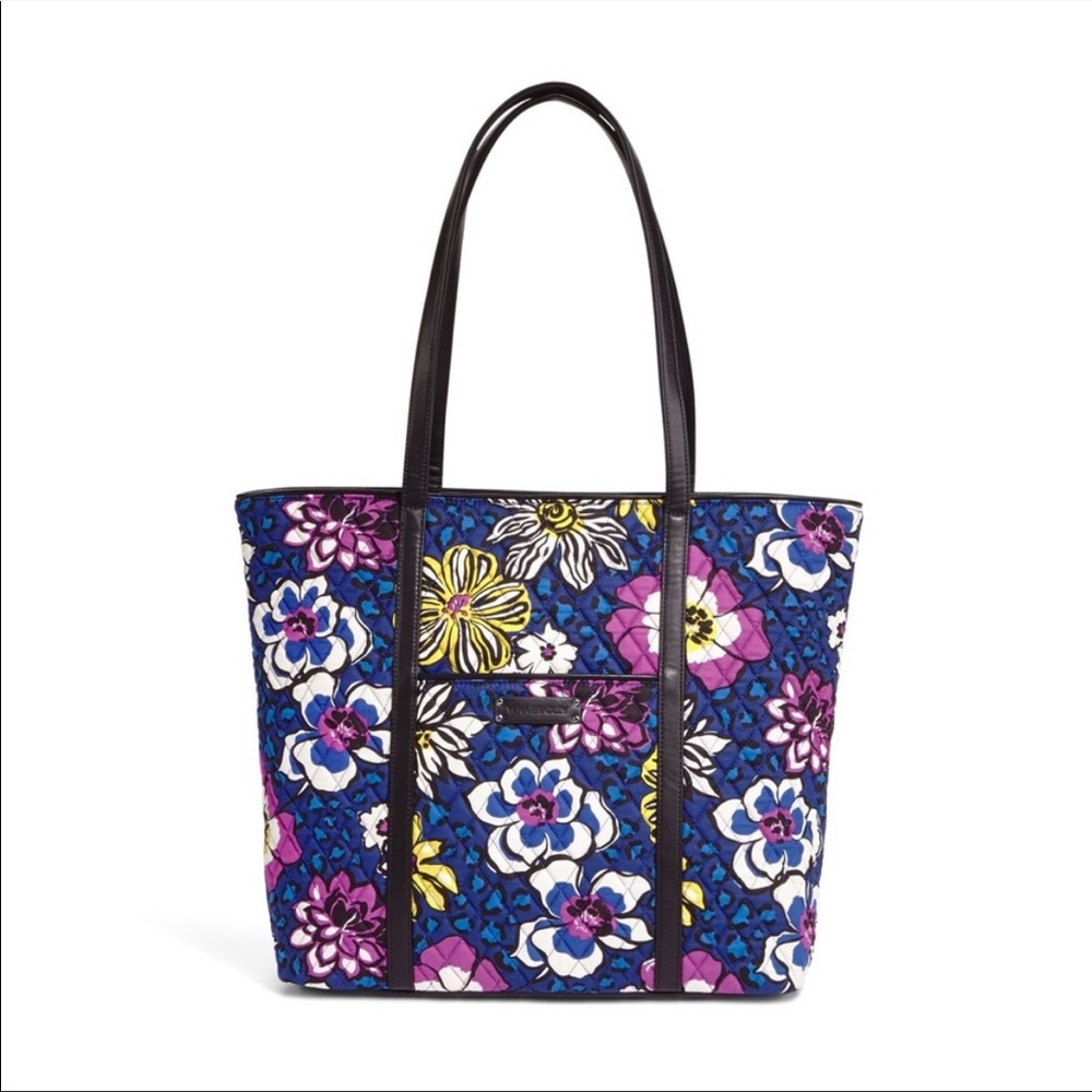 VERA BRADLEY Vegan Leather Tote in African Violets - Picture 1 of 7